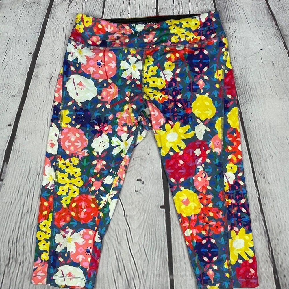 LULAROE Jade multicolor floral leggings, size L - Picture 8 of 13